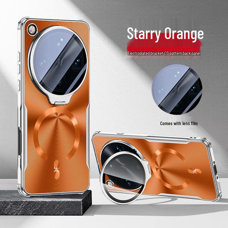 

OPPO Find X9 Ultra Protective Case: Metal Lens Stand, Full Coverage, Magnetic Electroplated Finish Find X9S Pro