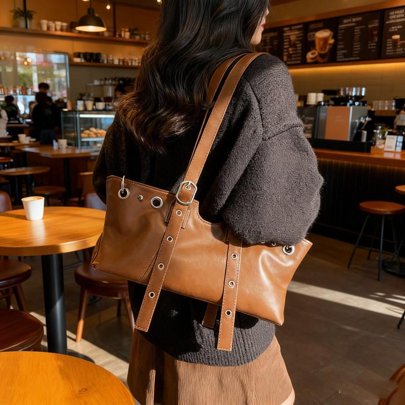Borsa Tote Minimalista Urbana in PU con Chiusura a Zip per Uso Quotidiano
