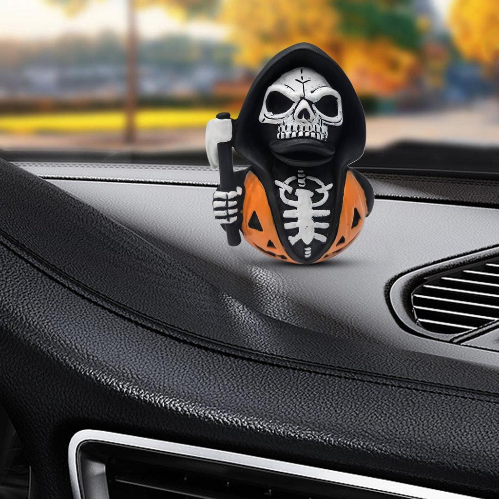 Grim Reapers Duck Grim Reapers Elements And Fun Rubber Duck Shapes Scary Death Duck Statue For Home Decor Halloween Decoration