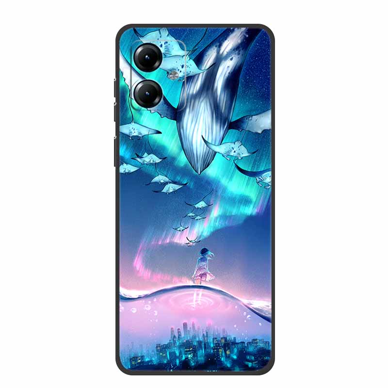 For Motorola Moto G84 5G Case Silicone Soft Wolf Lions Cat Black Bumper Funda Coque for Motorola Moto G54 5G TPU Protective Bag