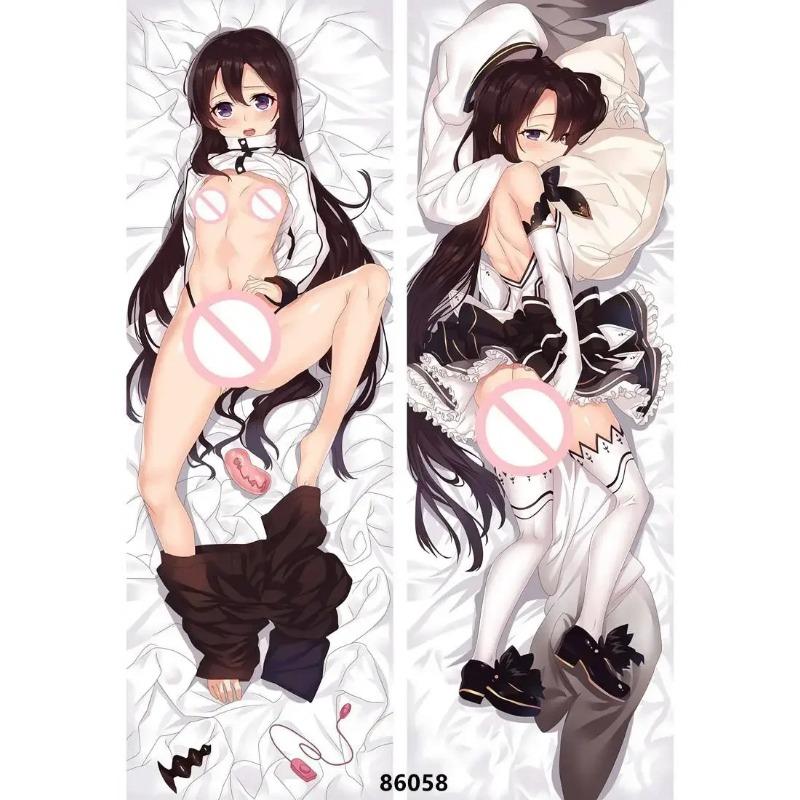 

60x180 смSword Art Online Подушка Аниме Казуто Асуна Двусторонняя наволочка с принтом Обнимающая наволочка для тела Постельное белье Чехлы для подушек 50x150cm Peach Skin