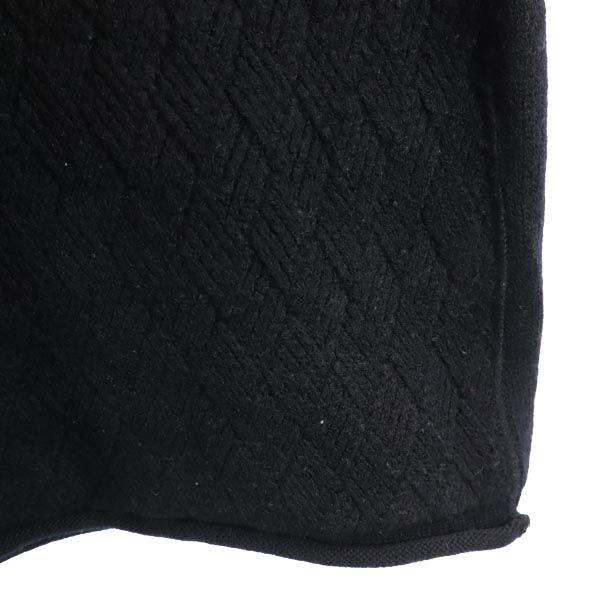 Armani Collezioni Made In Italy Long Sleeve Knit 52 Black Sweater Men's Used