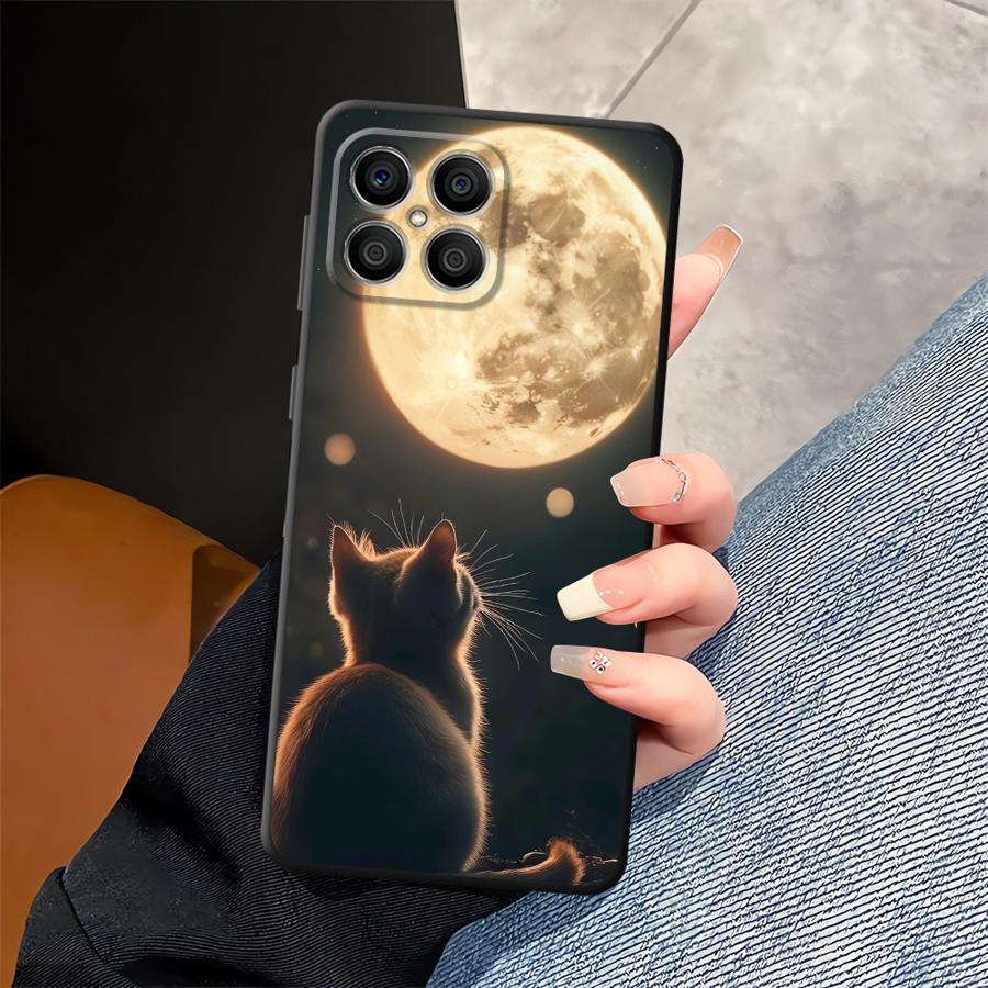 Funda Phone Cover Case for Honor 200 400 Lite X7 X6 Magic5Lite X5b X9a 90 8X 70 X8 Cute Cat