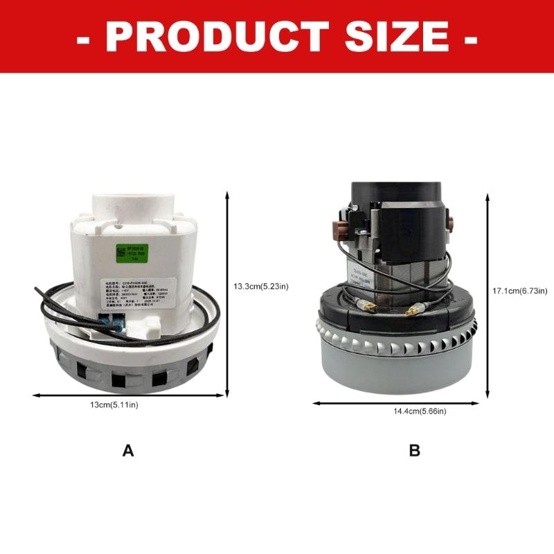 Low Noise Metal 1200W Vacuum Cleaner Motor Engineered for Longevity and Quiet Operation in Household Applications