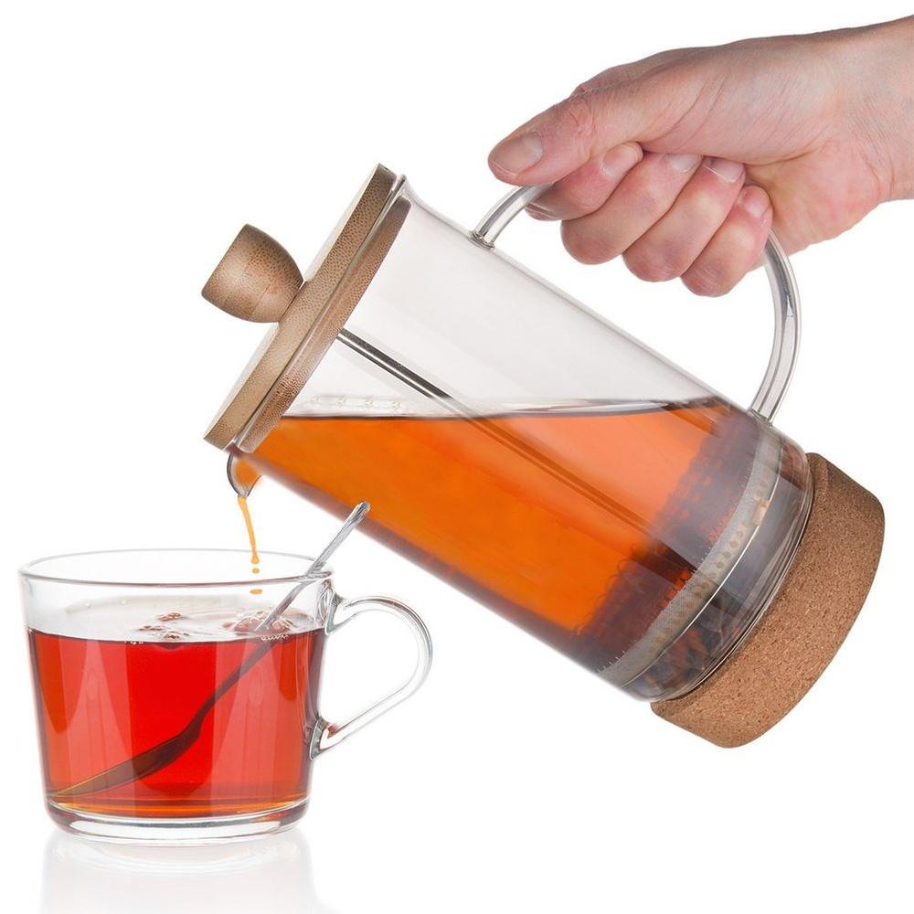 Glass piston coffee and tea maker 1 l