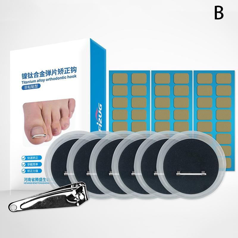 Curved Clamp Ingrown Toenail Pedicure Tool Toe Nail Care Straightening Correction Clip Embed Nail Care Tool for Toes