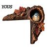 Whimsical Nursery Wall Accent Chipmunk Tree Hollow Door Topper, Woodland Animal Frame Decor, Rustic Wood Creative Birthday Gift for Nature Lovers