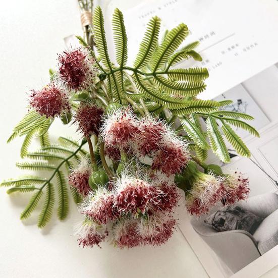 Lifelike Artificial Pompon Mum Fake Silk Kiku Flower Small Chrysanthemum Ball Faux Flower