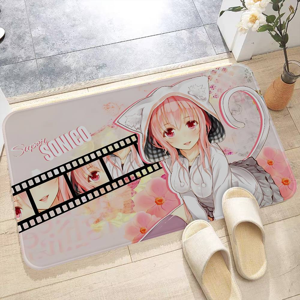 1PC Idol SUPER SONICO Entrance Door Mat Washable Non-Slip Living Room Sofa Chairs Area Mat Kitchen Welcome Doormat