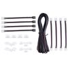 Feb.16.4FT(5M) 4-Pin RGB LED Strip Extension Cable,LED Strips Connectors Kits For 5050 Flexible RGB LED Strip Light