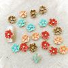Camellia Drip Oil Gold-Edged 3D Flower Nail Art Decoration