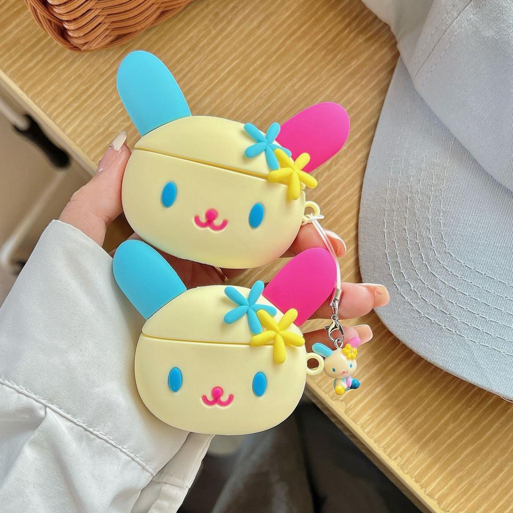Flower rabbit AirPods pro1 apple bluetooth headset case 1/1 generation cartoon Sanrio protective case for cute