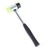 Detachable Double-Headed Rubber Mallet with Steel Handle for Installation and Glass Tapping