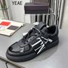 High-quality luxury trend colorful patchwork letters casual shoes High-end men's and women's leather shoes