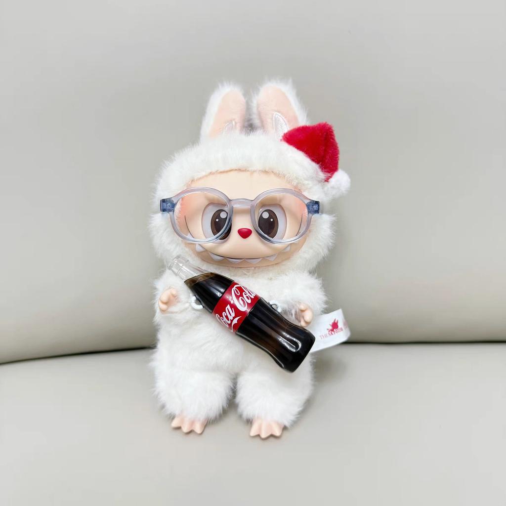 6.5cm Glasses for 10/15cm Labubu Dolls Glasses Cute Plastic Glasses Delicate Workmanship for Dolls Toy Glasses Accessories