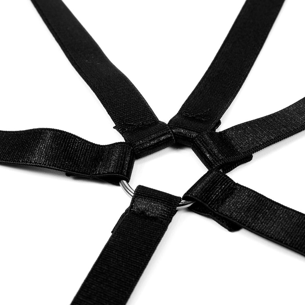 Simple Hot Girl Elastic Band Sexy Bikini Chest Chain Nightclub Strap Hollow Body Chain