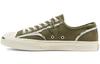 Faux Fur Lined Leather Jack Purcell 'Green White' 166511C