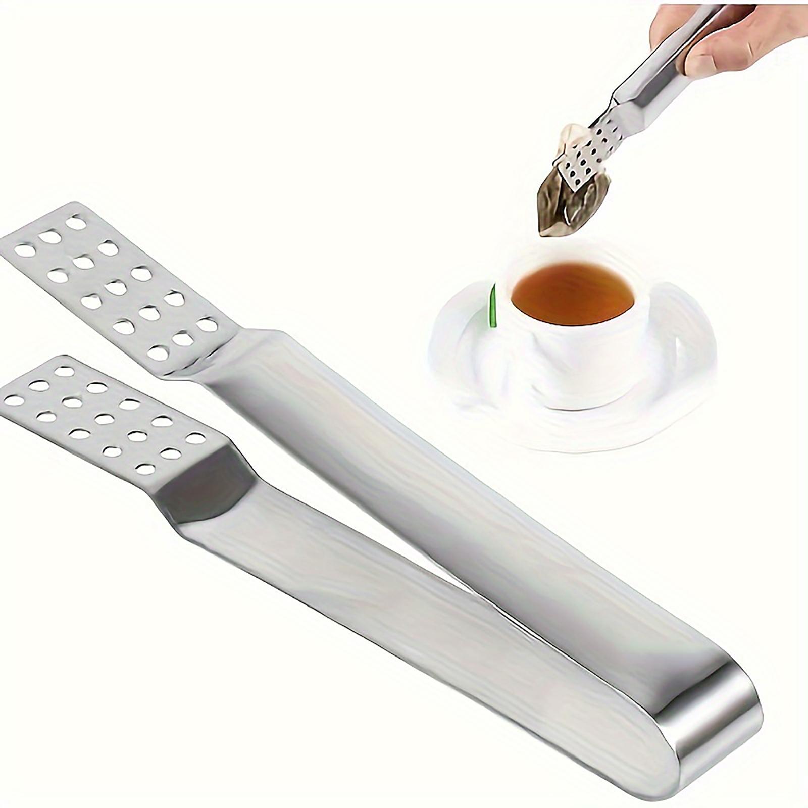 

Stainless Steel Tea Bag Tongs – Square Filter Hole Tea Accessory For Sugar Cubes And Small Food Items One Size
