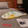 25/60/80cm Large Yellowfish Plush Toy Fur Fish Fur Rug Long Puppet Legged Companion for Sleeping Plush Pillow Gift