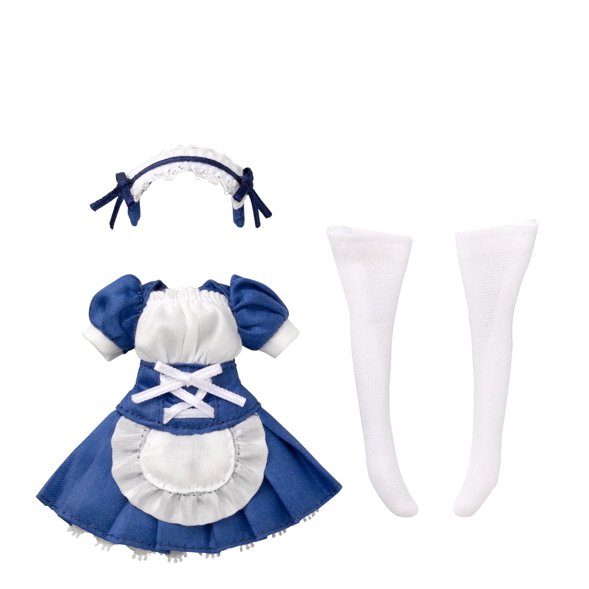 

Azone International D.C Divine 112 Picconeemo R ТИП-G [Набор одежды горничной] Синий x Белый Кукольный наряд масштаба 1:12