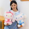 New Sanrio Kawaii Rose Hello Kitty Plush Toy Cinnamoroll Stuffed Doll Hello Kitty Cinnamoroll Birthday Christmas Gift for Kids