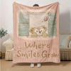 1pc, Duffy (11) Cozy Flannel Throw Blanket, Perfect Gift for Bedroom, Living Room, Travel, Camping, Car, Beach, Office Naps, Ideal Sofa Blanket, Outdo