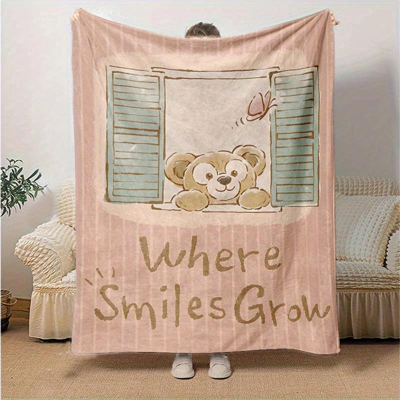 

1pc, Duffy (11) Cozy Flannel Throw Blanket, Perfect Gift for Bedroom, Living Room, Travel, Camping, Car, Beach, Office Naps, Ideal Sofa Blanket, Outdo 130x150cm