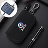 DKHN5 Car Key Cover Case Emblem Zipper Styling Wallet Leather Car Sticker For BMW X1 X2 X3 X5 X4 X6 X7 G30 G20 G32 G11 G12 F40 F30 F20