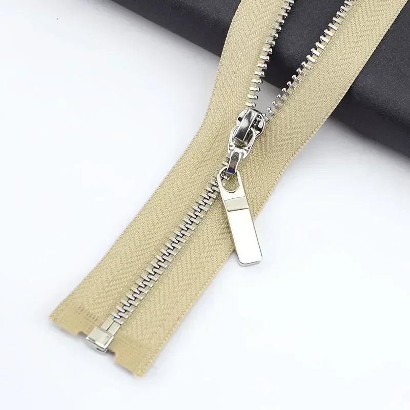 2/5Pcs 3# 40-70cm Open-end Metal Zippers for Sewing Jacket Coat Zipper Tapes Clothes Tent Zip Repair Kit DIY Garment Accessories