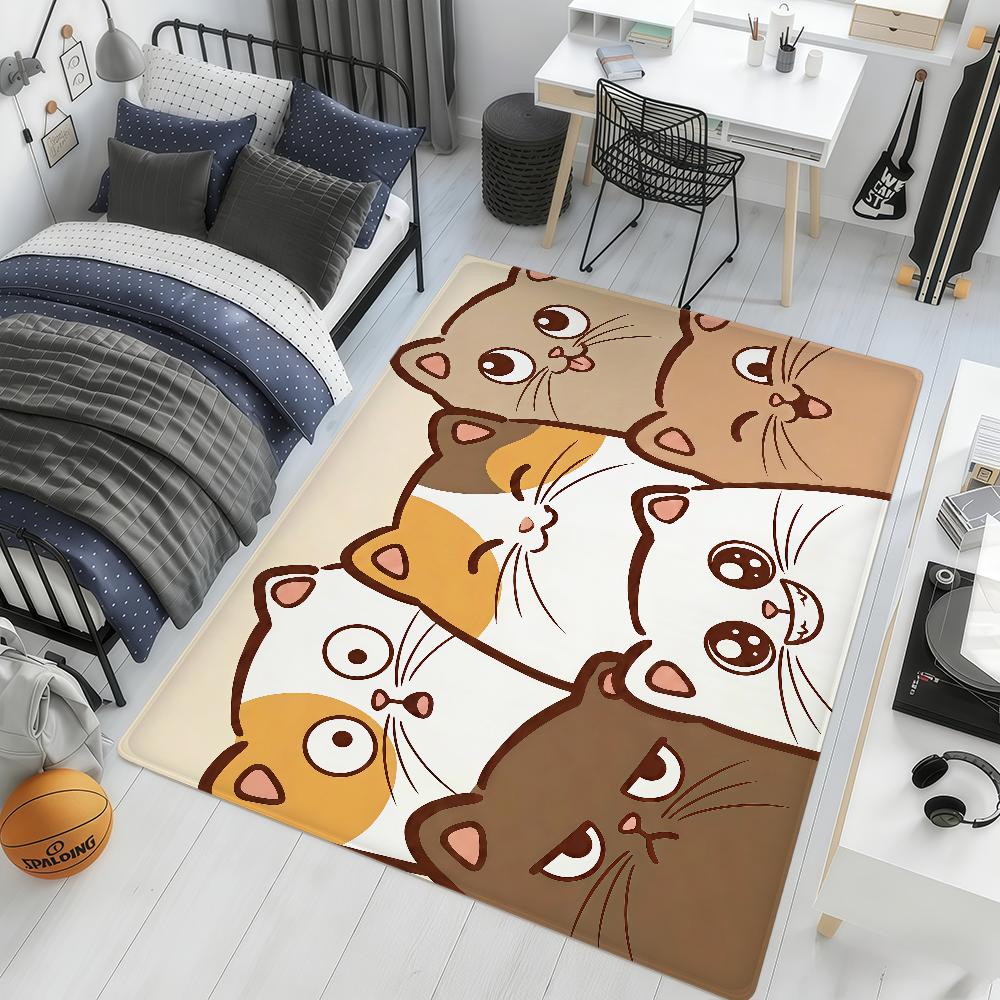 

Cute cartoon animal rabbit cat pigs hogar Bedside Rug Kitchen Bath Floor Mat Hallway Balcony Carpet Entrance Doormat Decor Home 40cm x 60cm