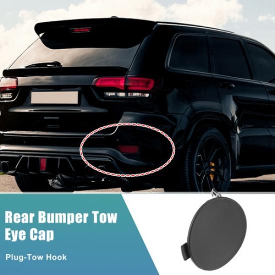 Rear Bumper Tow Hook Cover Towing Eye Cap Single  for Jeep Cherokee 14-18