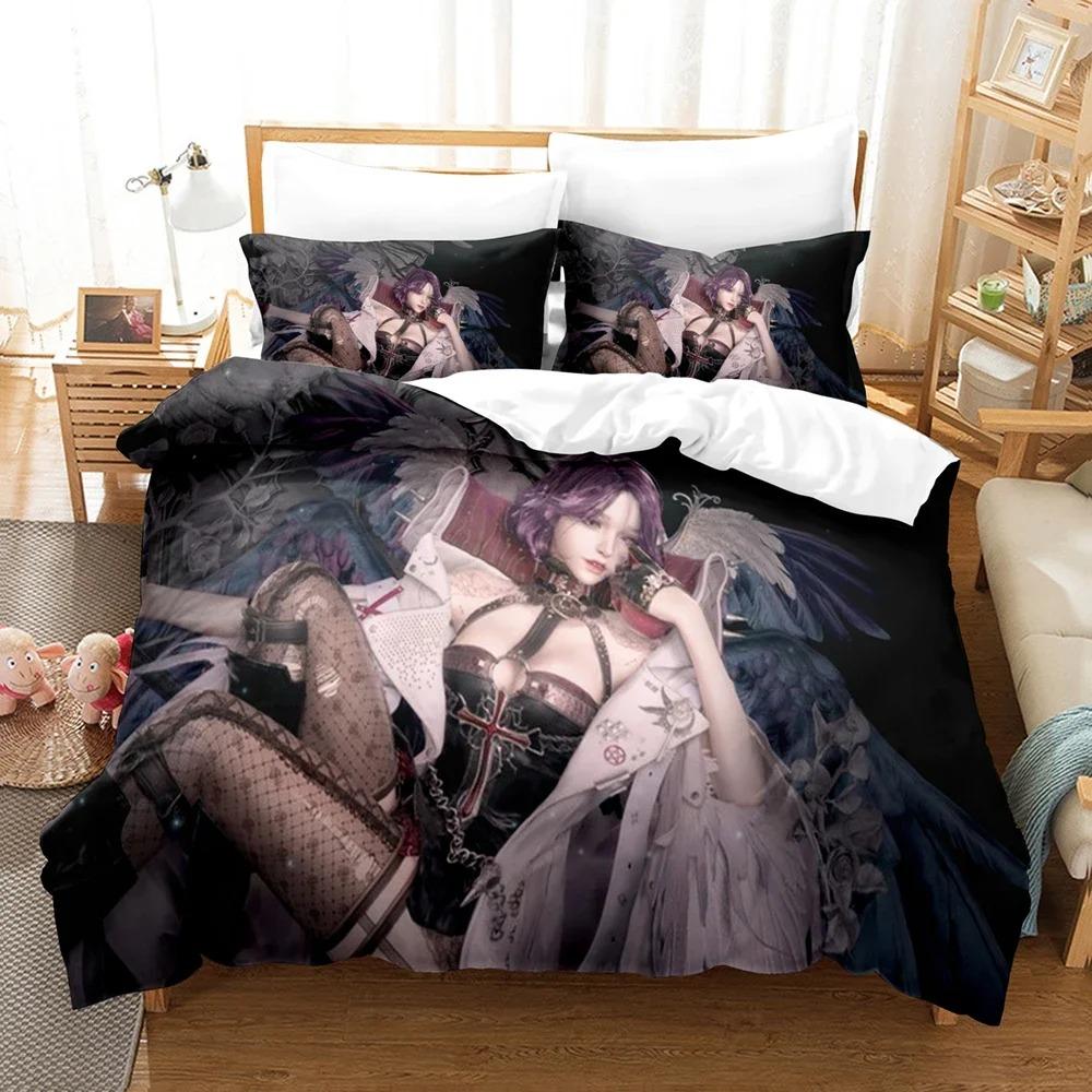 3D-gedrucktes Spielverlies auf Kämpfer-Bettwäsche-Set Einzel-Doppel-King-Bettset Kinderzimmer Bettbezug-Sets Heimtextilien