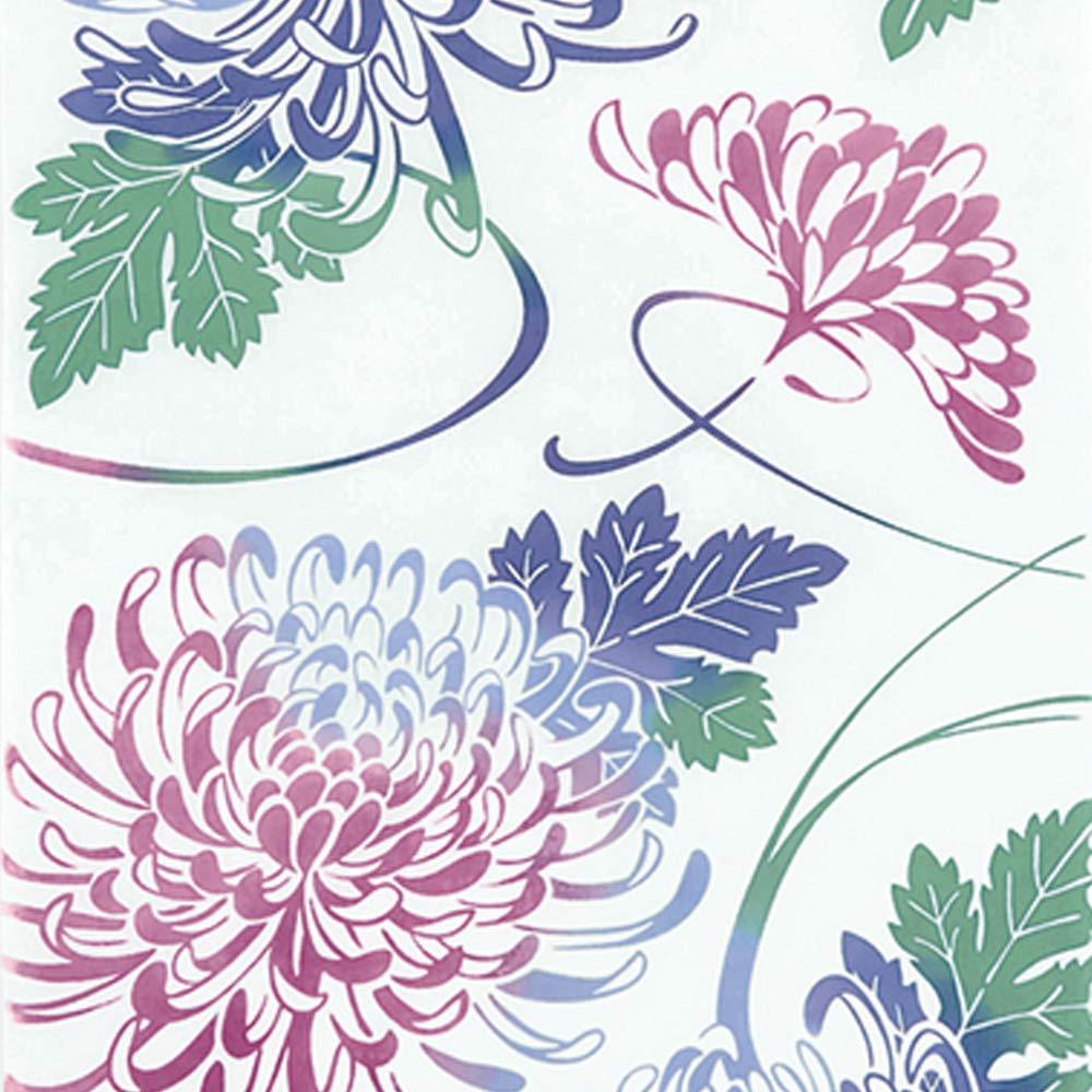 Kenema Tenugui Hand Dancing 34 X 90cm Miyamoto-Towel Japanese-made Chū-sen Towel, Chrysanthemum,
