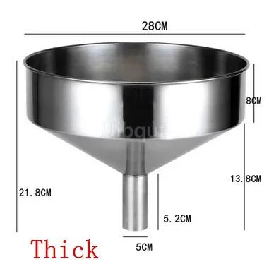 Big Stainless Steel Funnel Kitchen Oil Liquid Metal Funnel with Detachable Filter Wide Mouth Funnel for Canning Kitchen Tools