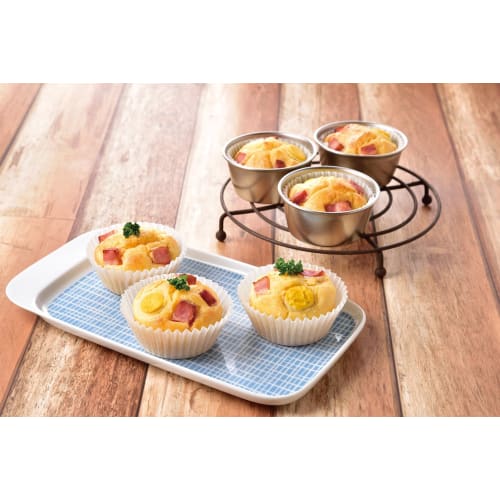 Alphamic Heat-Resistant Lunch Cups, Greaseproof Paper, Silicone-Coated, No. 8, Peeling, Stain-Resistant, Microwave-Safe, Oven-Safe, Made in Japan, 500