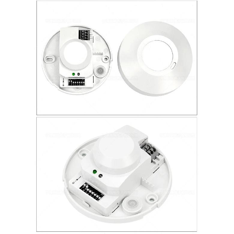 DC12V-24V Dry contact output LED Microwave 360 Degree Radar motion Sensor Light Switch Ceiling light Body Motion Detector