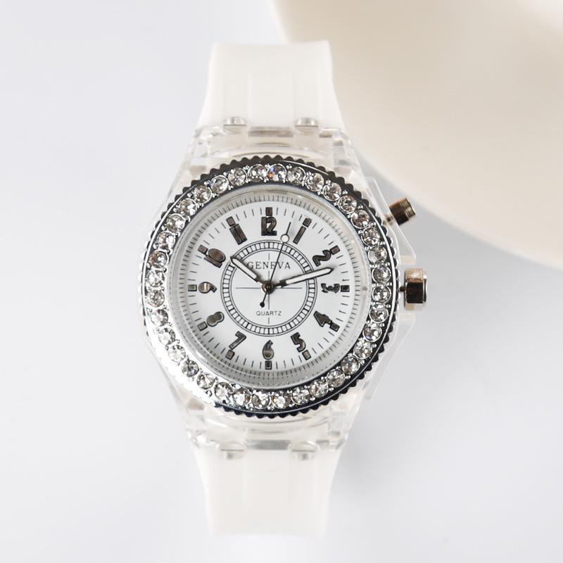 Luminous LED Rhinestone Harajuku Quartz Watch for Couples and Students