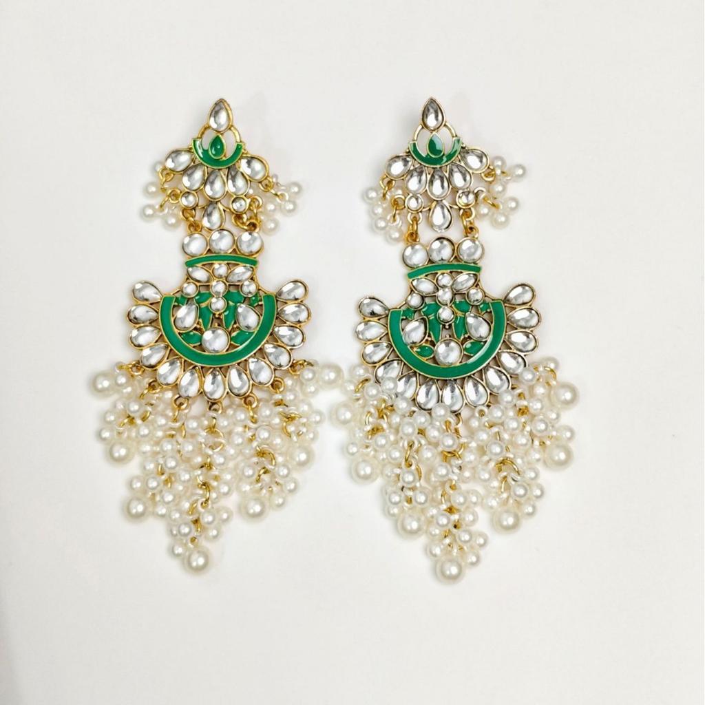Vintage Premium Pearl Tassel Earrings Bohemian Earrings Niche Holiday Versatile Earrings