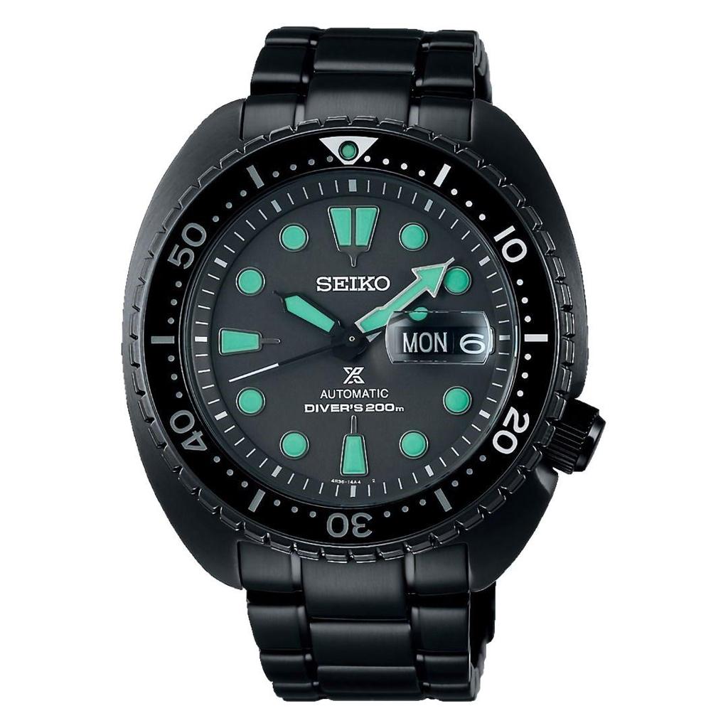 Seiko Prospex SRPK43 Series Automatic Night Vision Black Dial Diver Men’s Watch SRPK43K1