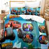 Blaze und die Monster-Maschinen Bettwäsche-Set Einzelbett Twin Full Queen King Size Bettwäsche-Set Schlafzimmer für Erwachsene und Kinder Bettbezug-Sets 3D-Druck