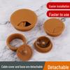 ABS Round Wire Desk Grommet Cover for Desktop Cable Management and Furniture Cabinet Hardware.