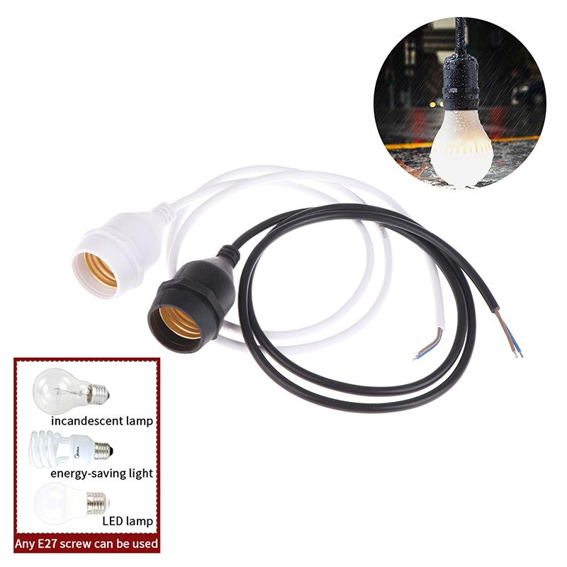 20/30/50/100/200Cm Outdoor Waterproof E27 Lamp Holder With Power Cord Socket Industrial Farm Screw String Lamp Connector