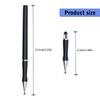 Ergonomic Grip 2 In 1 High Sensitivity Capacitive Touch Pen Sensitive Drawing Note Taking Comfortable for Tablets Phones