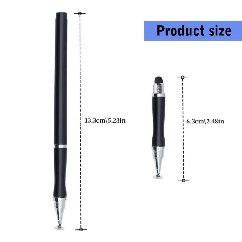 Ergonomic Grip 2 In 1 High Sensitivity Capacitive Touch Pen Sensitive Drawing Note Taking Comfortable for Tablets Phones