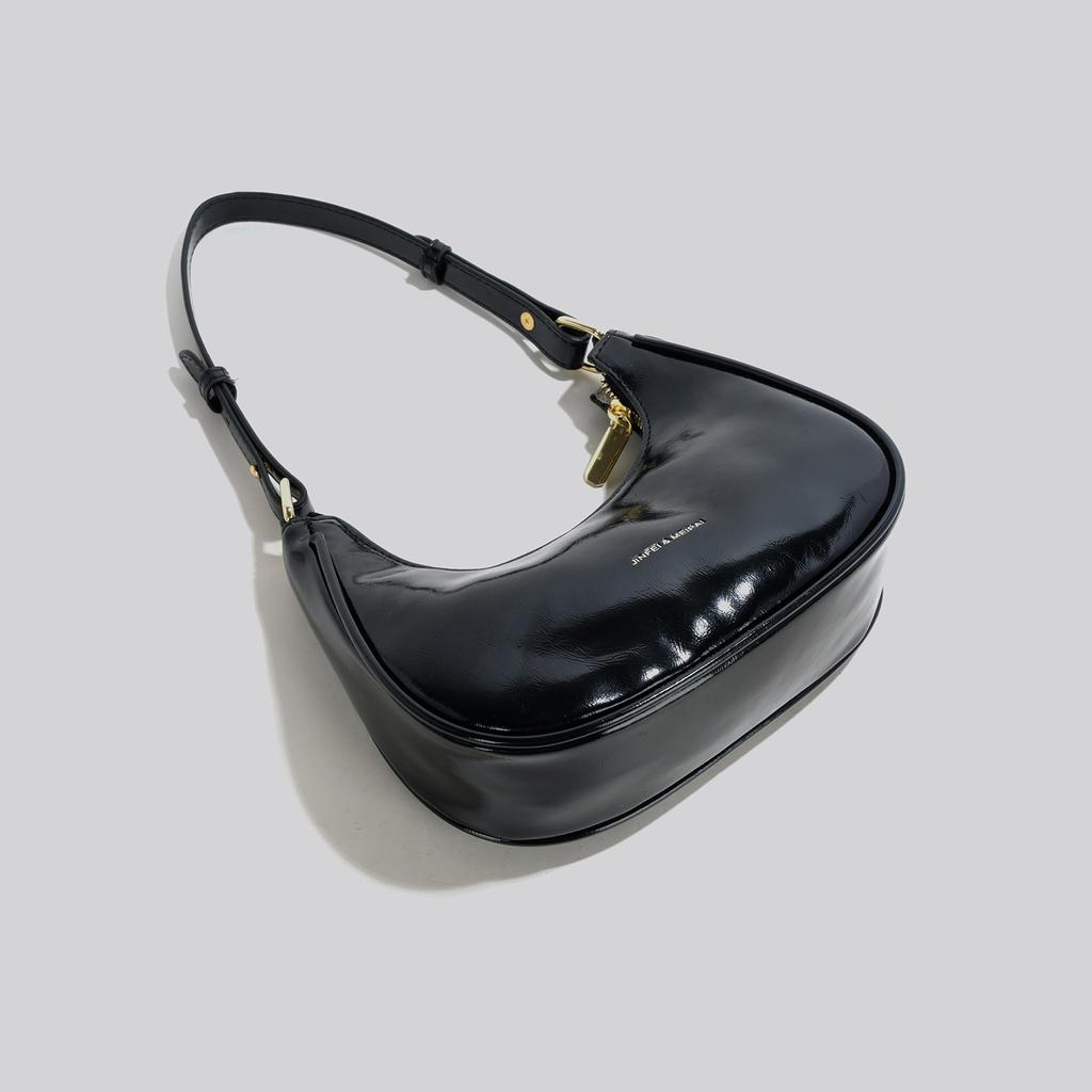 Podzim Zima Dámské Lesklé Kabelky Vysoce Kvalitní Texturovaná Jednobarevná Dámská Kabelka Pod Paži Korejská Móda Jednoduchá Kabelka přes Jedno Rameno