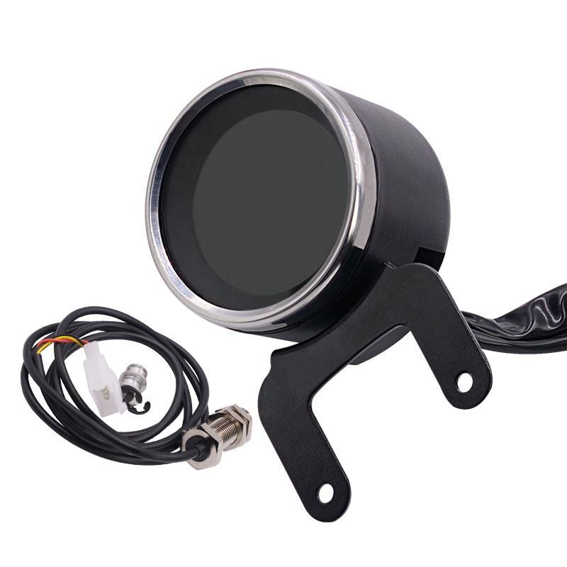 Multifunction Motorcycle Tachometer Meter LED Backlight LCD Motorcycle Speedometer Digital Level