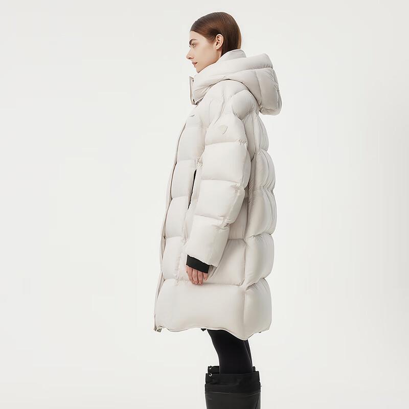 Tanbol Women's Long Hooded Duck Down Puffer Jacket