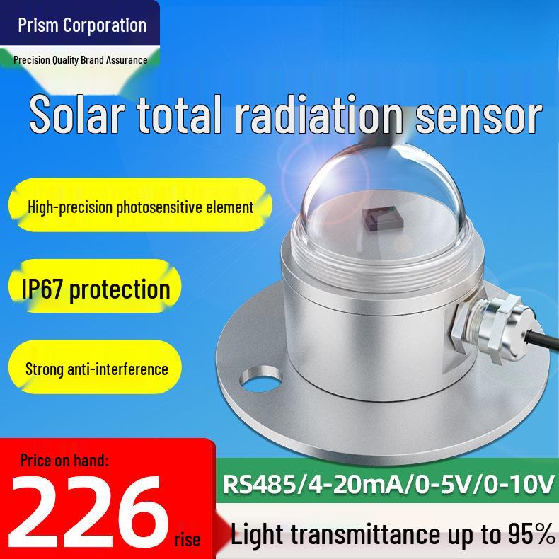Photoelectric Solar Radiation Sensor and Irradiance