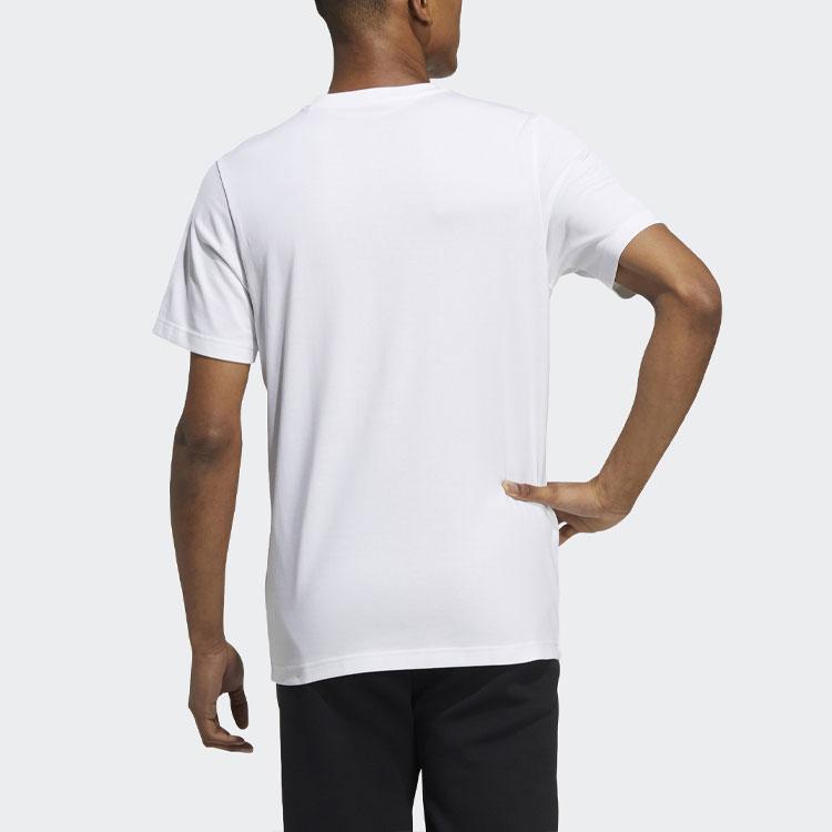 Adidas Neo Cartoon Print Sports Straight T-Shirt Men Tops White GS2588