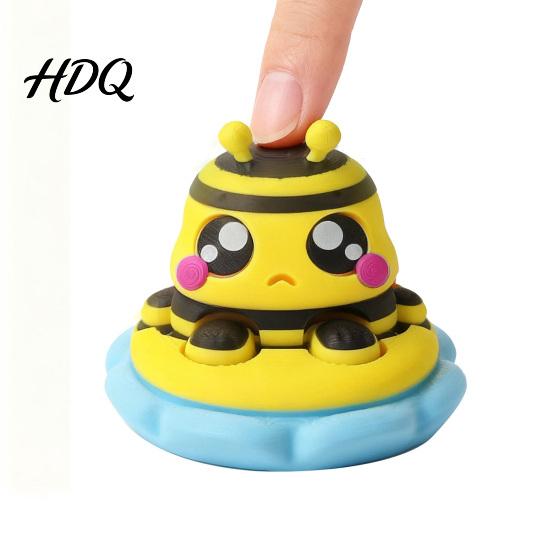 Anxiety Relief Gadget 1/3Pcs 3D Printed Animal Clicker Toy Cartoon Mouse Frog Bee Portable Stress Reducer Decompression Button Fidget Desk